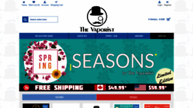 What Thevaporist.org website looked like in 2020 (3 years ago)