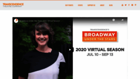 What Transcendencetheatre.org website looked like in 2020 (3 years ago)