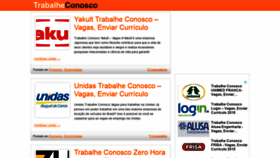 What Trabalheconosco.me website looked like in 2020 (3 years ago)