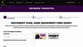 What Transfer.planetfitness.com website looked like in 2020 (3 years ago)