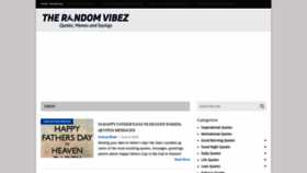 What Therandomvibez.com website looked like in 2020 (3 years ago)