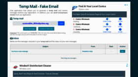 What Tempmail.ninja website looked like in 2020 (3 years ago)