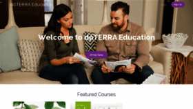 What Training.doterra.com website looked like in 2020 (3 years ago)