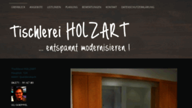 What Tischlerei-holzart.com website looked like in 2020 (3 years ago)