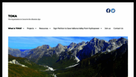 What Toka-albania.org website looked like in 2020 (3 years ago)