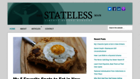 What Thestatelessman.com website looked like in 2020 (3 years ago)
