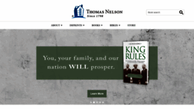 What Thomasnelson.com website looked like in 2020 (3 years ago)