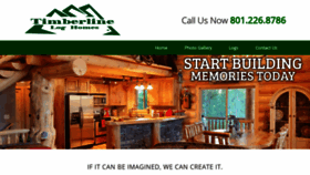 What Timberlineloghomes.net website looked like in 2020 (3 years ago)