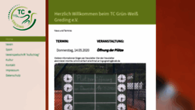 What Tc-greding.de website looked like in 2020 (3 years ago)