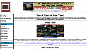 What Tentsontrucks.com website looked like in 2020 (3 years ago)