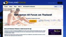 What Thailandforum.se website looked like in 2020 (3 years ago)