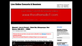 What Theotherside1.com website looked like in 2020 (3 years ago)