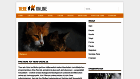 What Tiere-online.de website looked like in 2020 (3 years ago)