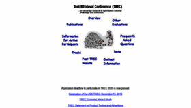 What Trec.nist.gov website looked like in 2020 (5 years ago)