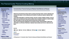 What Thermalcooker.wordpress.com website looked like in 2020 (3 years ago)