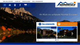 What Tannheimertal.at website looked like in 2020 (3 years ago)