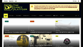 What Thedanceplatform.com website looked like in 2020 (3 years ago)