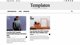 What Templaten.net website looked like in 2020 (3 years ago)