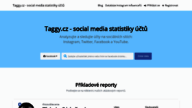 What Taggy.cz website looked like in 2020 (3 years ago)