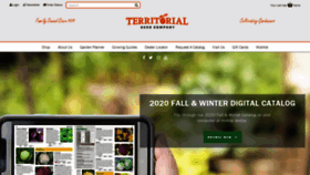 What Territorialseed.com website looked like in 2020 (3 years ago)