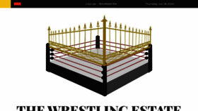 What Thewrestlingestate.com website looked like in 2020 (3 years ago)