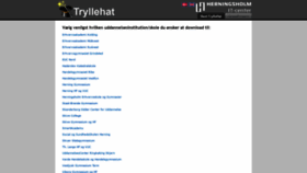 What Tryllehat.herningsholm.it website looked like in 2020 (3 years ago)