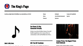What Thekingspage.com website looked like in 2020 (3 years ago)