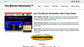 What Thebitcoinrevolution.org website looked like in 2020 (4 years ago)