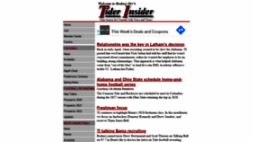 What Tiderinsider.com website looked like in 2020 (3 years ago)