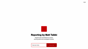 What Taibbi.substack.com website looked like in 2020 (3 years ago)