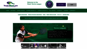 What Tennis-miami.com website looked like in 2020 (3 years ago)