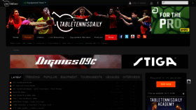 What Tabletennisdaily.com website looked like in 2020 (3 years ago)