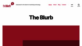 What Theblurb.co.uk website looked like in 2020 (3 years ago)