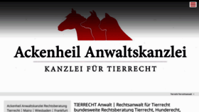 What Tierrecht-anwalt.de website looked like in 2020 (3 years ago)