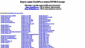 What Teachpro.ru website looked like in 2020 (3 years ago)