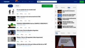 What Taringa.net website looked like in 2020 (6 years ago)