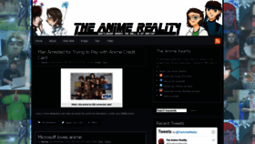What Theanimereality.com website looked like in 2020 (3 years ago)