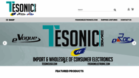 What Tesonicusa.com website looked like in 2020 (3 years ago)
