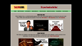 What Taglineguru.com website looked like in 2020 (3 years ago)