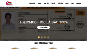 What Toeicmcb.com website looked like in 2020 (3 years ago)