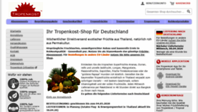 What Tropenkost-shop.de website looked like in 2020 (3 years ago)