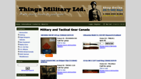 What Thingsmilitary.com website looked like in 2020 (3 years ago)