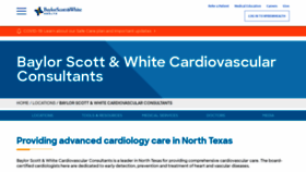What Thecardiovascularconsultants.com website looked like in 2020 (3 years ago)