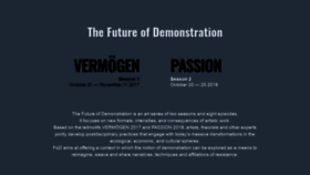 What Thefutureofdemonstration.net website looked like in 2020 (3 years ago)