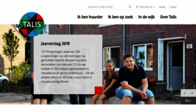 What Talis.nl website looked like in 2020 (5 years ago)