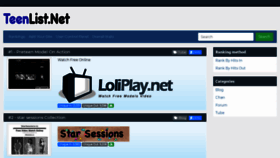 What Teenlist.net website looked like in 2020 (5 years ago)