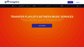 What Tunemymusic.com website looked like in 2020 (3 years ago)