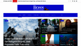 What Thebossnewspapers.com website looked like in 2020 (3 years ago)