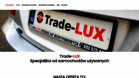 What Trade-lux.pl website looked like in 2020 (3 years ago)