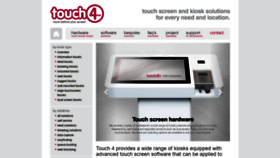 What Touch4.com website looked like in 2020 (3 years ago)